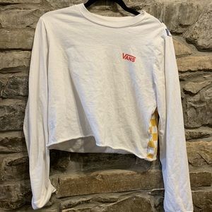 Vans long sleeve cropped tee